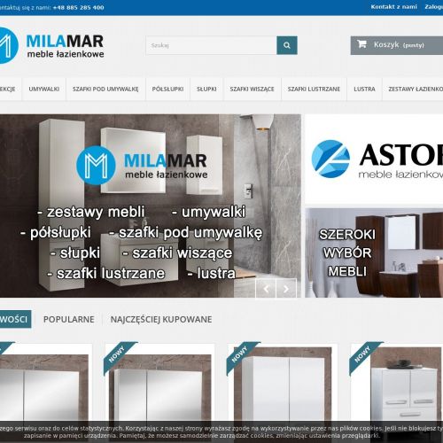 Półsłupek narożny stojący biały