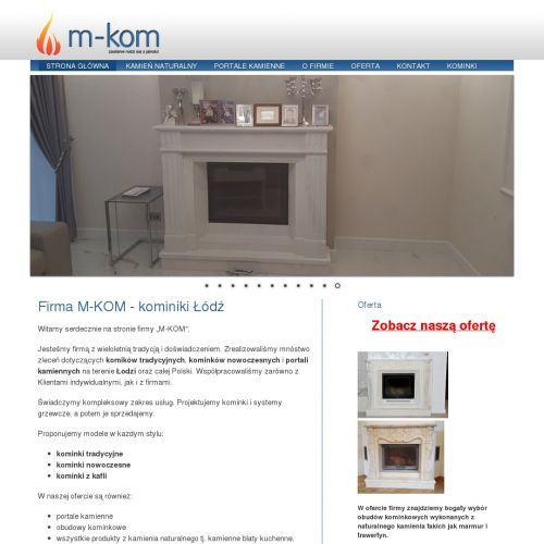Marmurowe portale kominkowe łódź