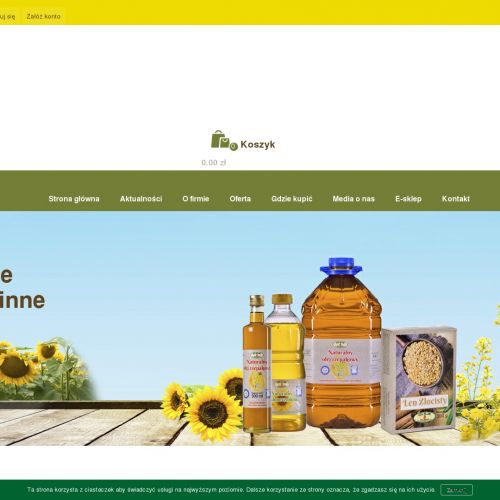 Olej lniany nierafinowany sklep