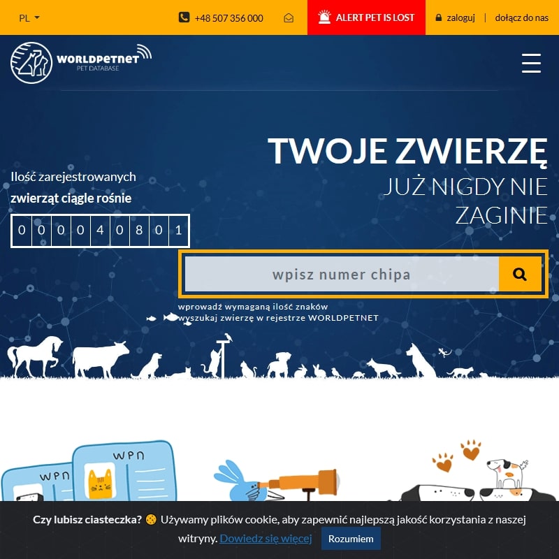 Baza zwierząt z mikroczipem w Świeciu