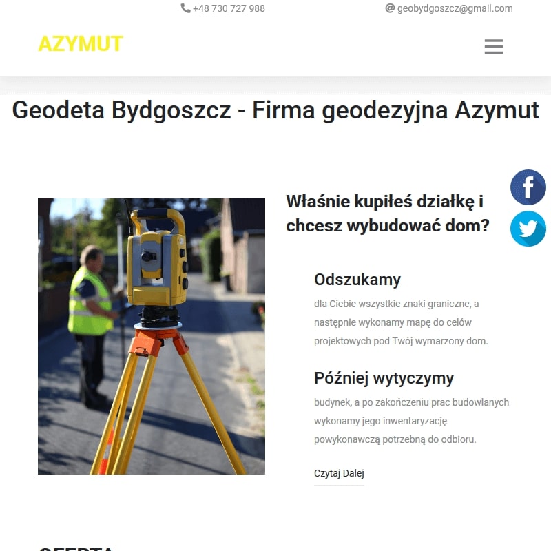 Pomiar działek - świecie