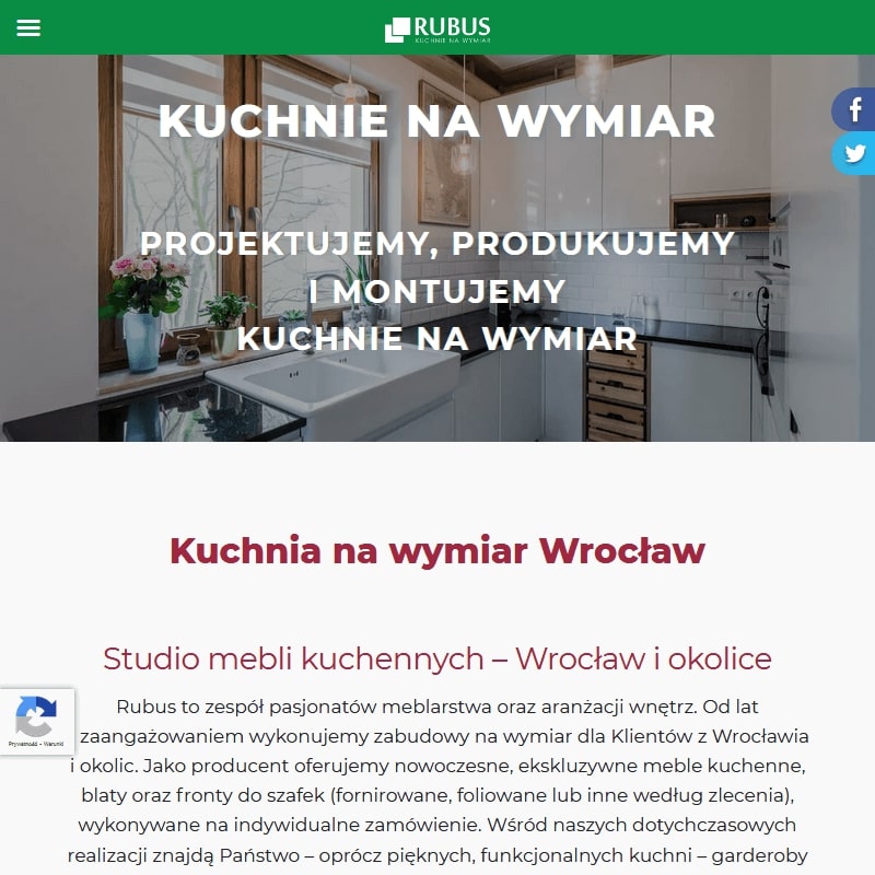 Meble kuchenne drewniane w Wrocławiu