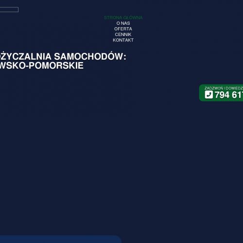 Bydgoszcz - wynajem samochodów osobowych