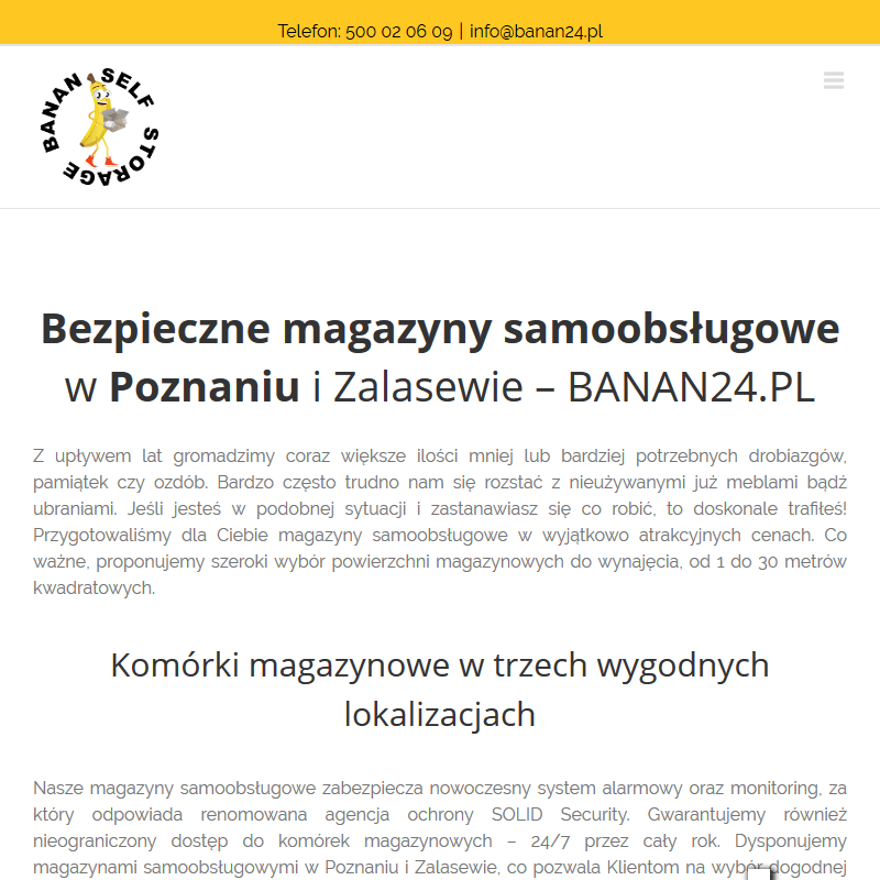 Magazynowanie mebli Poznań
