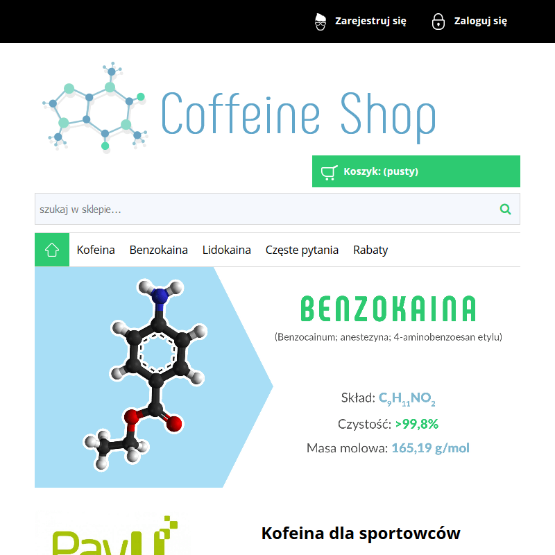 Lidokaina w proszku