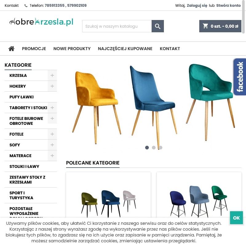 Krzesło milano tapicerowane