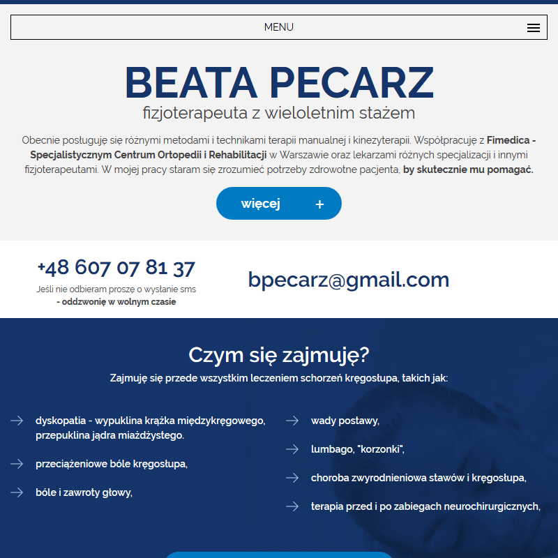 Bardzo dobry fizjoterapeuta w Warszawie