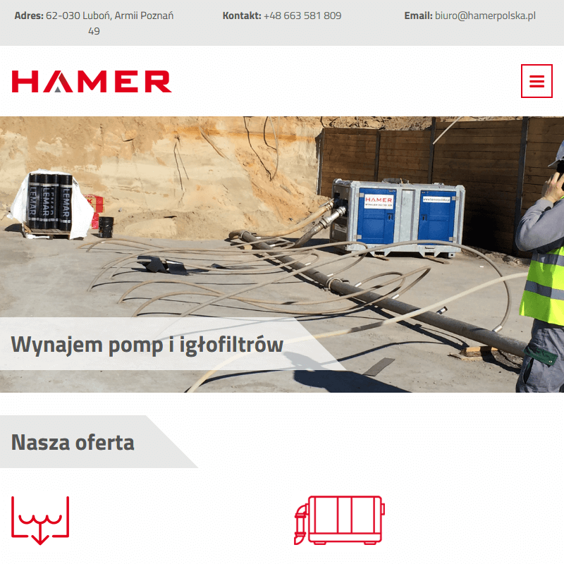 Warszawa - igłofiltry cena wynajmu