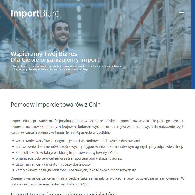 Towar z chin do polski