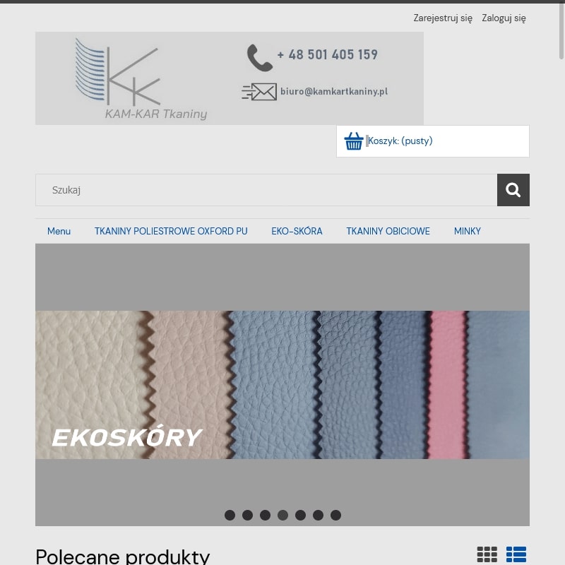 Materiał obiciowy skaj derma sztuczna skóra