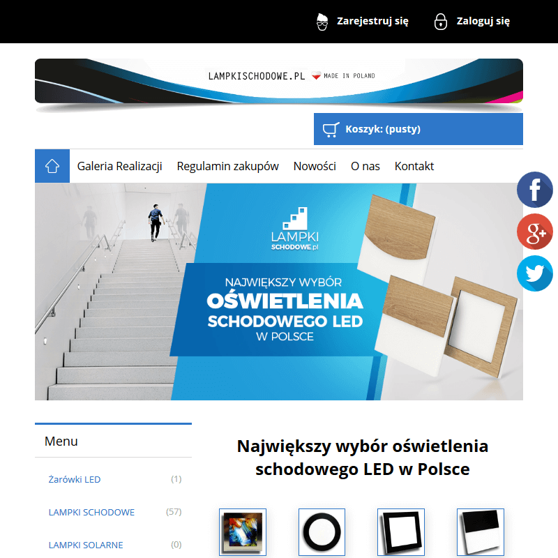 Lampki schodowe online - Wrocław