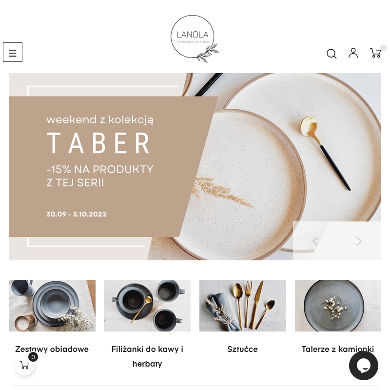 Talerz obiadowy kamionka