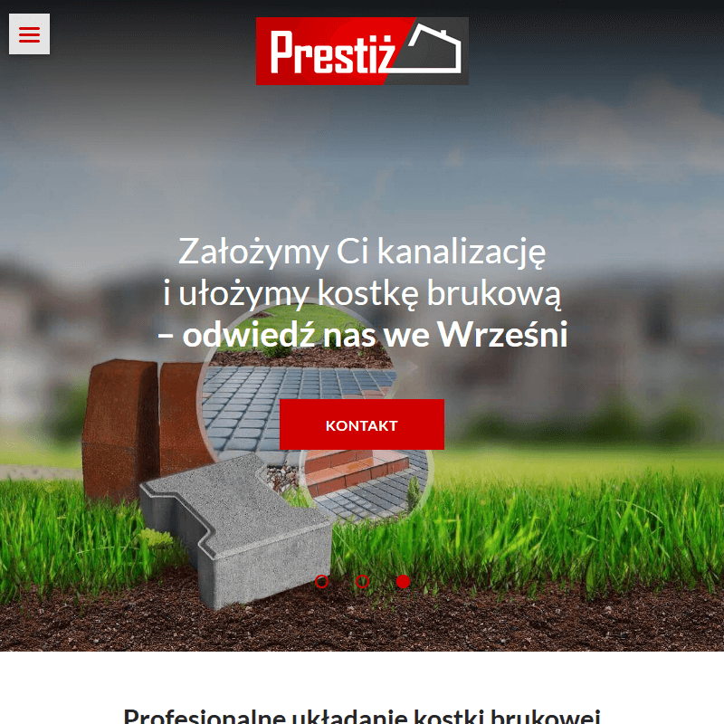 Układanie kostki brukowej Września