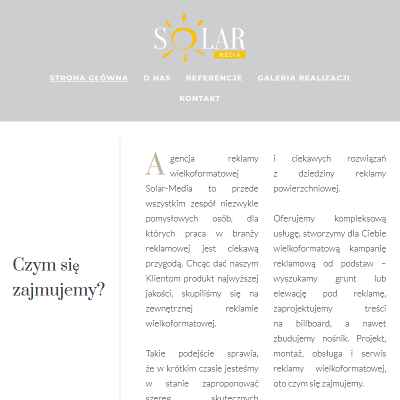 Warszawa - konstrukcja reklamowa