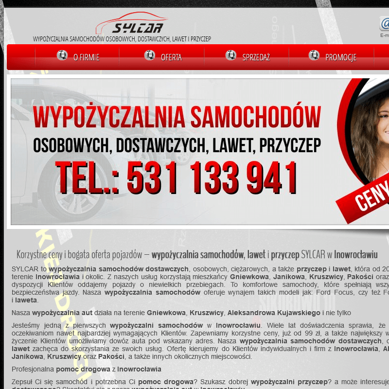 Wynajem samochodów dostawczych - Aleksandrów Kujawski